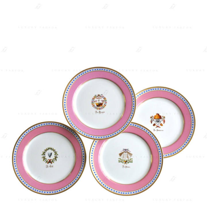 Тарелка закусочная 21см, 4шт. коллекции Service Des Petits Repas бренда Bernardaud