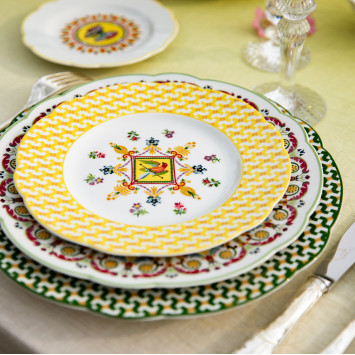 Тарелка закусочная 21см коллекции Trianon бренда Bernardaud