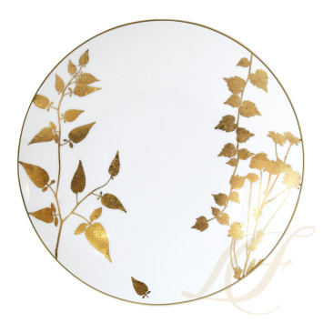Тарелка закусочная 21см, 4шт. коллекции Vegetal Or бренда Bernardaud