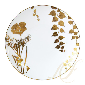 Тарелка закусочная 21см, 4шт. коллекции Vegetal Or бренда Bernardaud