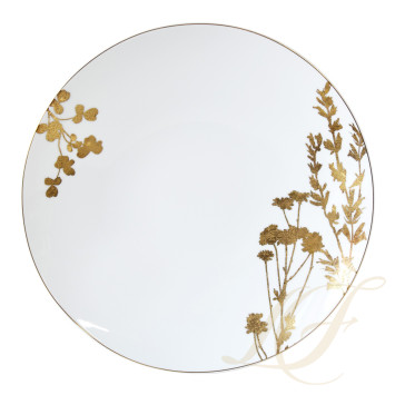 Тарелка главная 27см, 4шт. коллекции Vegetal Or бренда Bernardaud