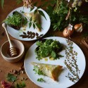 Чайный сервиз на 6 персон коллекции Vegetal Or бренда Bernardaud