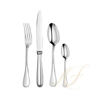 Набор столовых приборов на 6 персон, 24 предметов  коллекции Concorde Variations - черный + Perles 2 