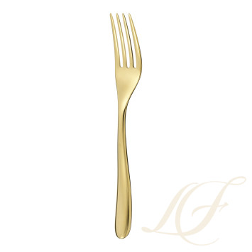 Столовая вилка 20см коллекции L'Ame - золотой 