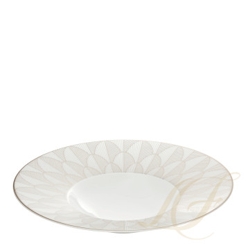 Тарелка суповая 27см коллекции Malmaison Impériale Platin бренда Christofle