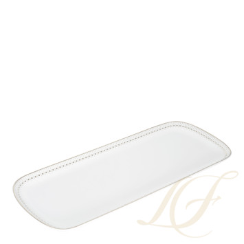Блюдо для пирога 37х16см коллекции Malmaison Impériale Platin бренда Christofle