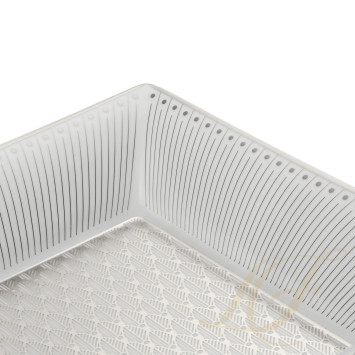 Поднос прямоугольный 20 х 16см коллекции Malmaison Impériale Platin бренда Christofle