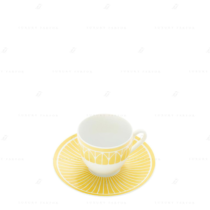 Чашка эспрессо с блюдцем 0,1л коллекции Malmaison Riviera бренда Christofle