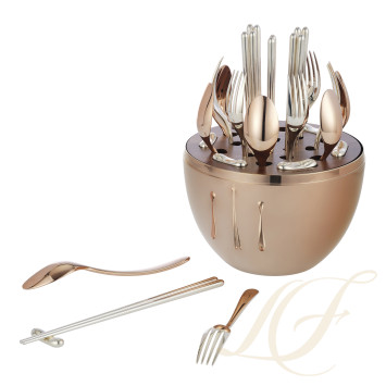 Набор столовых приборов на 6 персон, 24 предметов коллекции Mood Asia Precious 