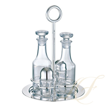 Графин для масла и уксуса - солонка и перечница 26см коллекции Vertigo 