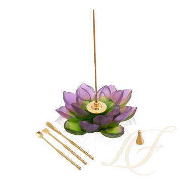 Курильница 19,5см коллекции Jardin de Lotus бренда Daum