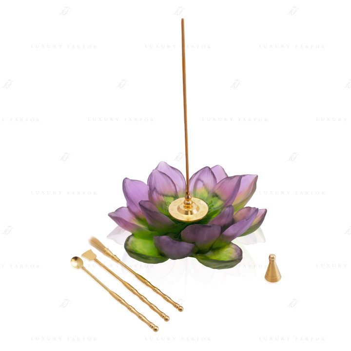 Курильница 19,5см коллекции Jardin de Lotus бренда Daum