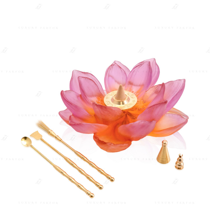 Курильница 19,5см коллекции Jardin de Lotus бренда Daum