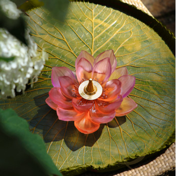 Курильница 19,5см коллекции Jardin de Lotus бренда Daum