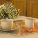 Чашка кофейная с блюдцем 0,13л, 2шт. коллекции Or d'abeille бренда Daum