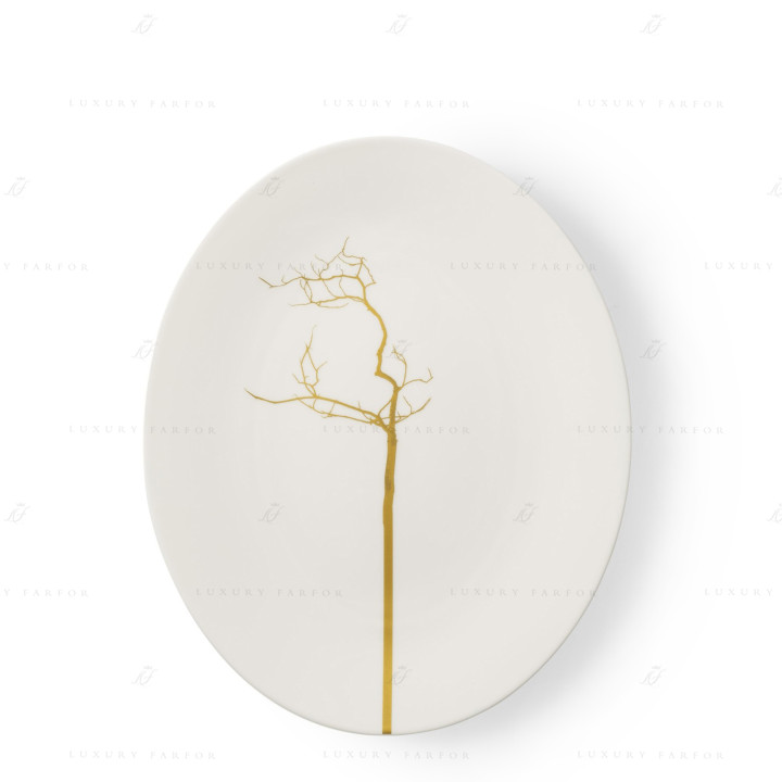 Блюдо овальное / Блюдо для рыбы 32см коллекции Golden Forest бренда Dibbern