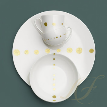 Тарелка 21см коллекции Golden Pearls бренда Dibbern