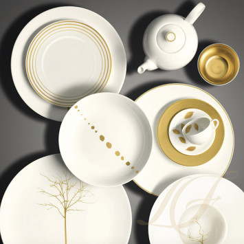 Тарелка 28см коллекции Golden Pearls бренда Dibbern