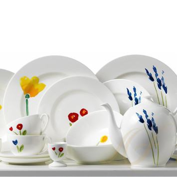 Тарелка 26,5см коллекции Impression - Mohn Rot бренда Dibbern