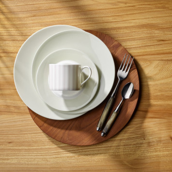 Блюдце для чашки кофейной 16см коллекции Pastell - Hellgrau бренда Dibbern