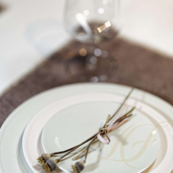 Тарелка 28см коллекции Pastell - Khaki бренда Dibbern