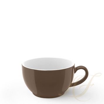 Чашка кофейная с блюдцем 0,25л коллекции Solid Color - Chocolate бренда Dibbern