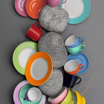 Чашка капучино с блюдцем 0,3л коллекции Solid Color 