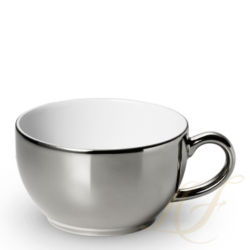 Чашка кофейная с блюдцем 0,25л коллекции Solid Color - Platin бренда Dibbern