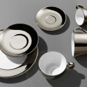 Чашка кофейная с блюдцем 0,25л коллекции Solid Color - Platin бренда Dibbern