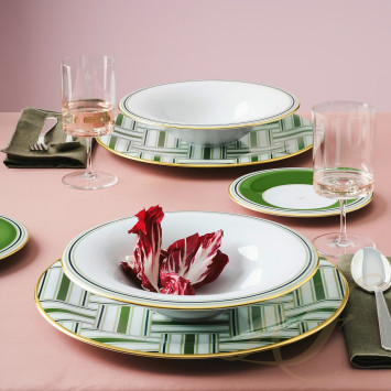 Тарелка десертная 18см коллекции Fluen Heritage Green бренда Fürstenberg