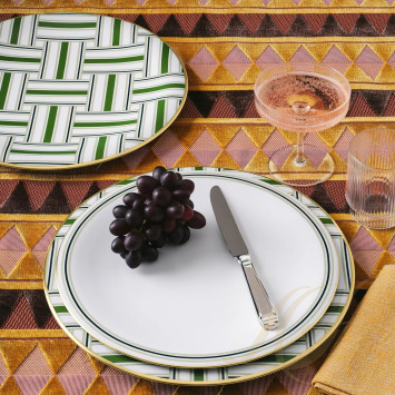 Тарелка главная 29см коллекции Fluen Heritage Green бренда Fürstenberg