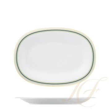Блюдо овальное 31см коллекции Fluen Heritage Green бренда Fürstenberg