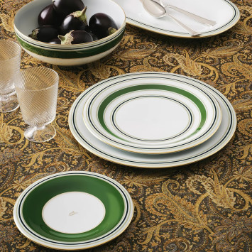 Блюдо овальное 31см коллекции Fluen Heritage Green бренда Fürstenberg