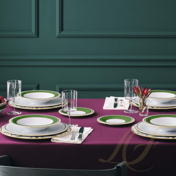 Тарелка суповая 23см коллекции Fluen Heritage Green бренда Fürstenberg