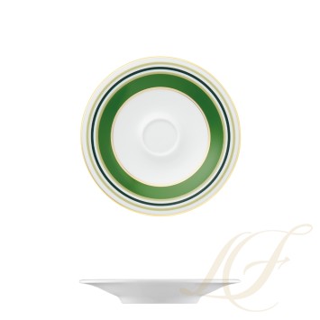 Блюдце для чашки эспрессо 13см коллекции Fluen Heritage Green бренда Fürstenberg