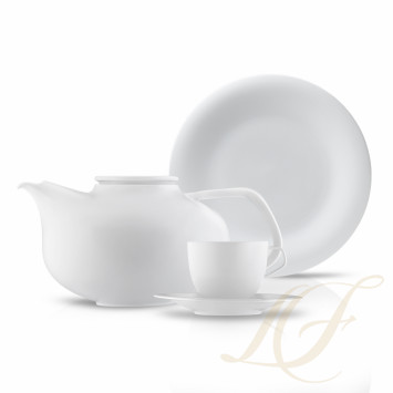 Чайный сервиз на 6 персон, 21 предмет коллекции Fluen бренда Fürstenberg