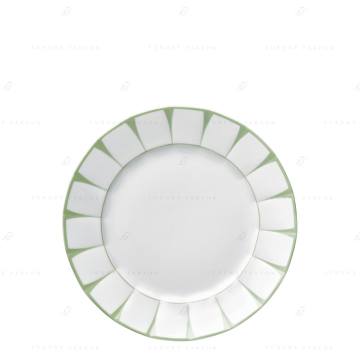 Тарелка главная 24см коллекции Grecque Vert Menthe бренда Fürstenberg