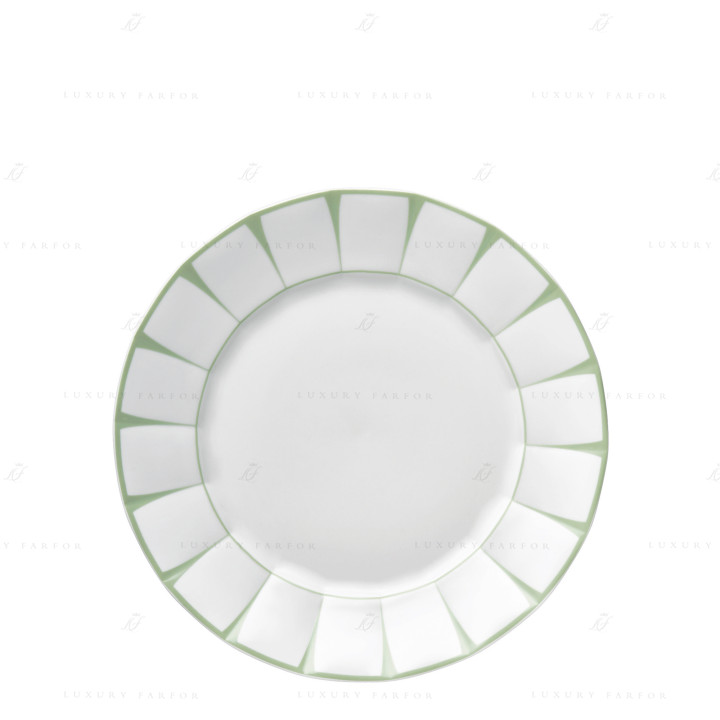 Тарелка главная 27см коллекции Grecque Vert Menthe бренда Fürstenberg