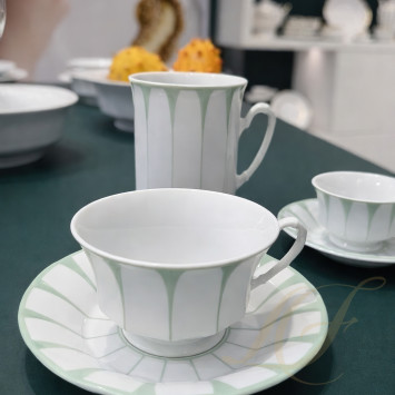 Чашка кофейная 0,2л коллекции Grecque Vert Menthe бренда Fürstenberg