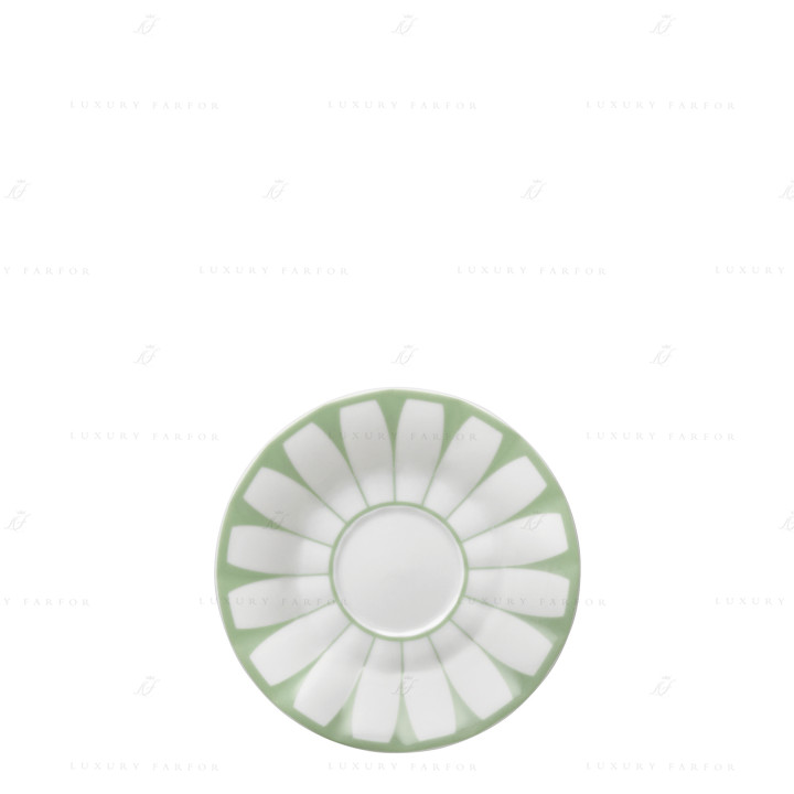 Блюдце для чашки эспрессо 11см коллекции Grecque Vert Menthe бренда Fürstenberg