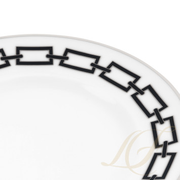 Тарелка закусочная 22см коллекции Catene Nero бренда Richard Ginori