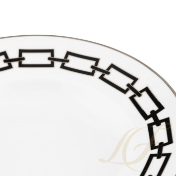 Тарелка суповая 24,5см коллекции Catene Nero бренда Richard Ginori