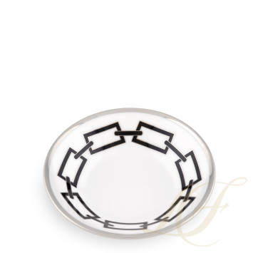 Блюдце для чашки эспрессо 11см коллекции Catene Nero бренда Richard Ginori