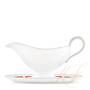 Соусник с подставкой 18,9см коллекции Catene Scarlatto бренда Richard Ginori