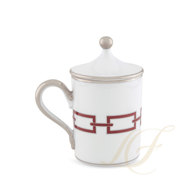 Кружка с крышкой 0,37л коллекции Catene Scarlatto бренда Richard Ginori