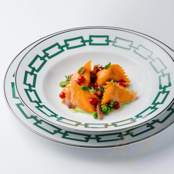 Тарелка 30,5см коллекции Catene Smeraldo бренда Richard Ginori