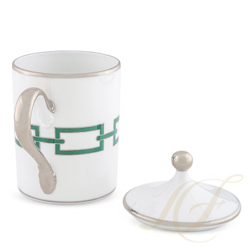 Кружка с крышкой 0,37л коллекции Catene Smeraldo бренда Richard Ginori