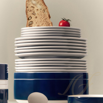 Столовый сервиз на 6 персон, 25 предметов коллекции Colonna Blue Limited Re-edition бренда Richard Ginori