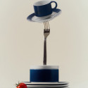 Кофейный сервиз на 6 персон, 15 предметов коллекции Colonna Blue Limited Re-edition бренда Richard Ginori