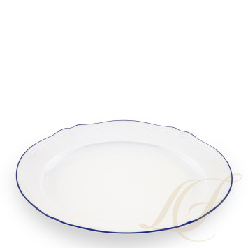 Блюдо овальное 34см коллекции Corona Blue Cobalto бренда Richard Ginori